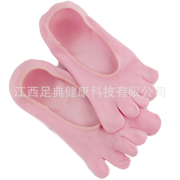 Factory wholesale SPA gel socks boat Socks invisible socks foot crack five-toe socks forefoot heel anti-turtle toe