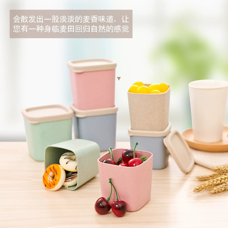 崇航 Nordic wheat straw preservation box seal tank storage box seasoning box