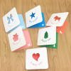 Creative hollow greeting card card Children's Day Valentine's Day, thank you for the color envelope blessing message gift gift gift