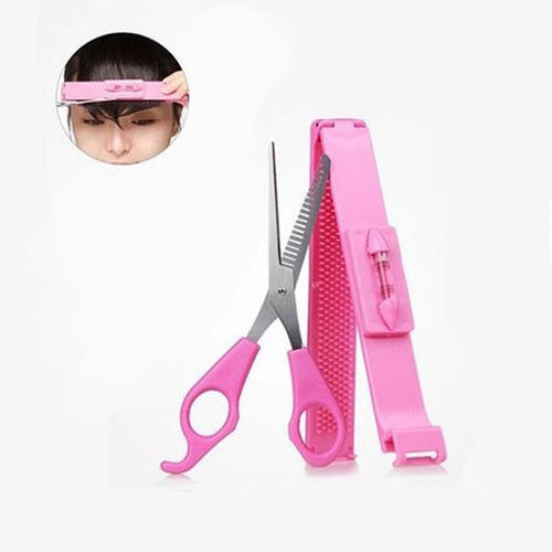 Bangs Ruler Scissors Bangs Scissors Blister Card Set Scissors Teeth Scissors DIY Bangs Trimming Tools Hairdressing Products