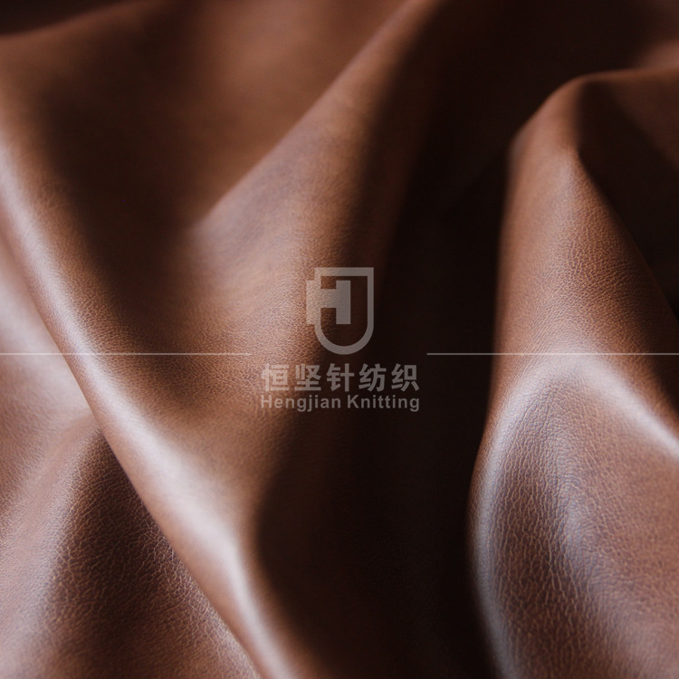 厂家直销 仿皮 水洗 环保 双色套色PU服装面料 pu皮革