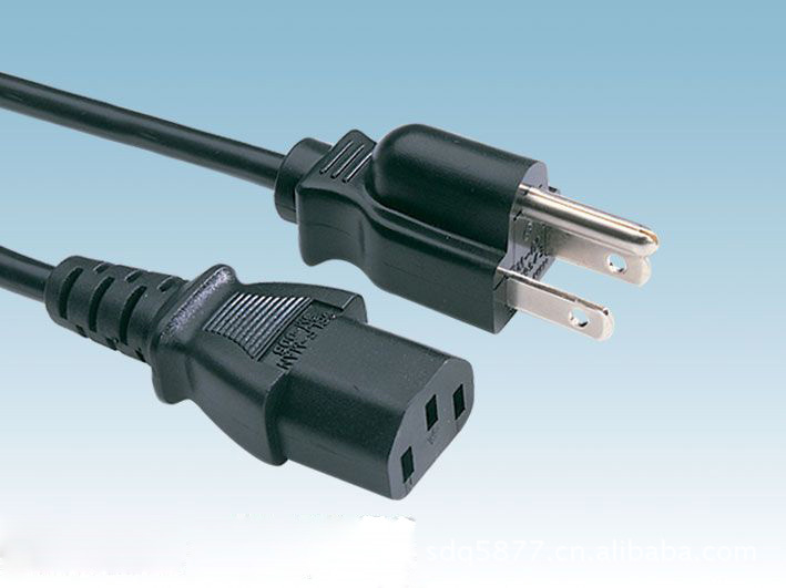 供应美式插头 批发美式插头美式三插美国插头美规插头