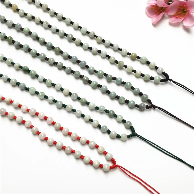 Necklace cord from pearl, pendant, strap, woven accessory, 6mm, wholesale