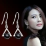 快手三角形镀银淑女耳坠