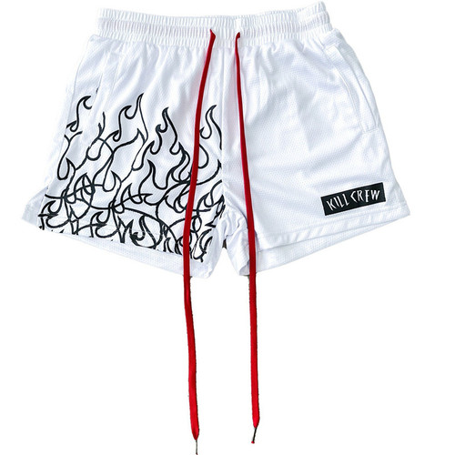Summer American shorts men's three-point knee-length sports and leisure college boys versatile breathable quick-drying basketball pants