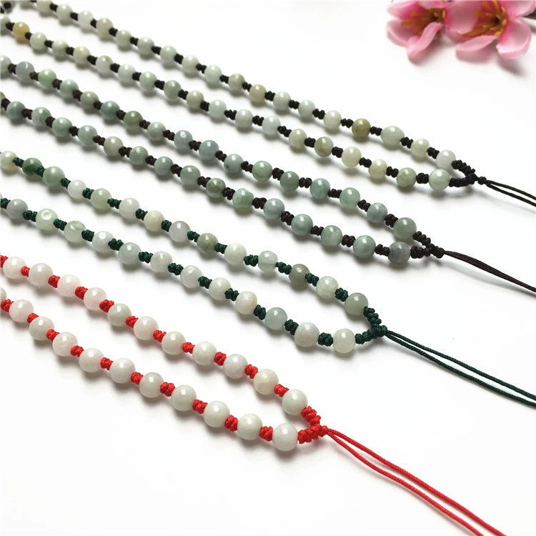Necklace cord from pearl, pendant, strap, woven accessory, 6mm, wholesale
