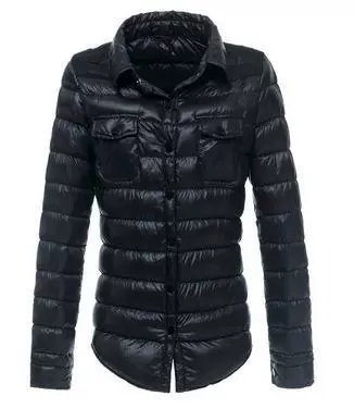 Light thin fitted down jacket, Korean style, white duck down, S–XXL, multiple colors