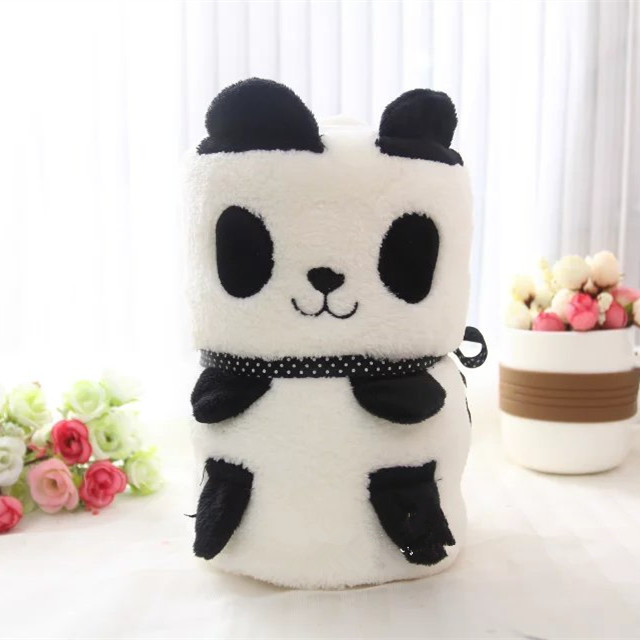 Venta al por mayor manta de rollo de niños lindo animal franela manta de niños portátil de dibujos animados creativos aire acondicionado almuerzo descanso manta de pollo