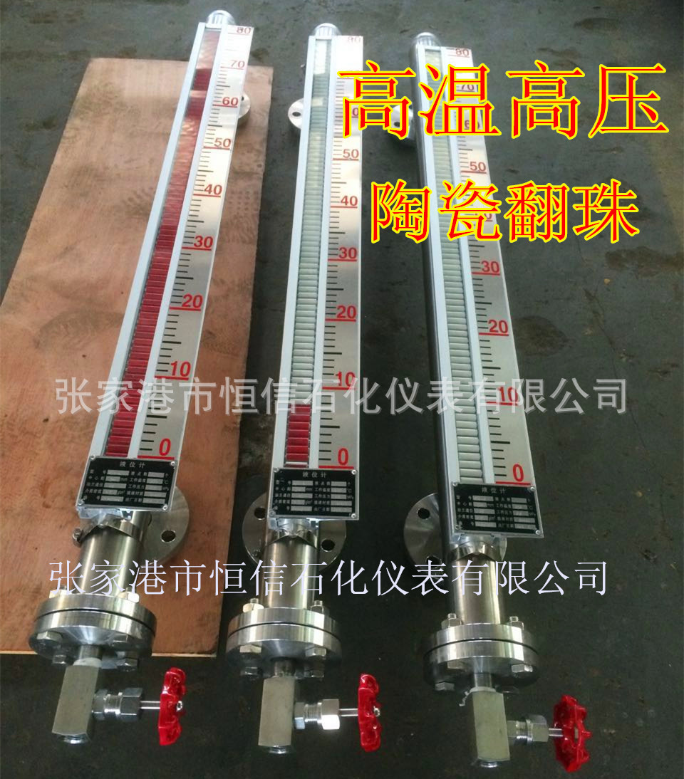 磁翻板液位计衬四氟防腐不锈钢 侧装带远传 磁性液位计 厂家直供