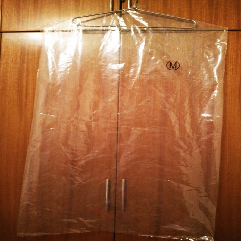厂家批发60*90加厚8丝家用服装袋PE防尘挂衣袋干洗店透明塑料袋包