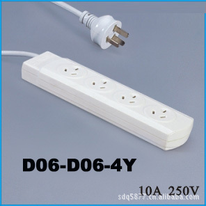 厂家销售澳大利亚插座-4孔 三极电源插头多款供应