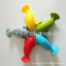 跨境新款硅胶海牛茶包滤茶器 硅胶海豹泡茶器 现货硅胶海牛泡茶器