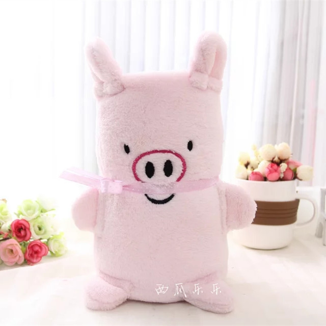 Venta al por mayor manta de rollo de niños lindo animal franela manta de niños portátil de dibujos animados creativos aire acondicionado almuerzo descanso manta de pollo