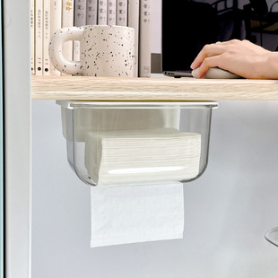 Bedroom toilet transparent tissue box wall-mounted paper box wash towel storage wall-mounted paper box wholesale