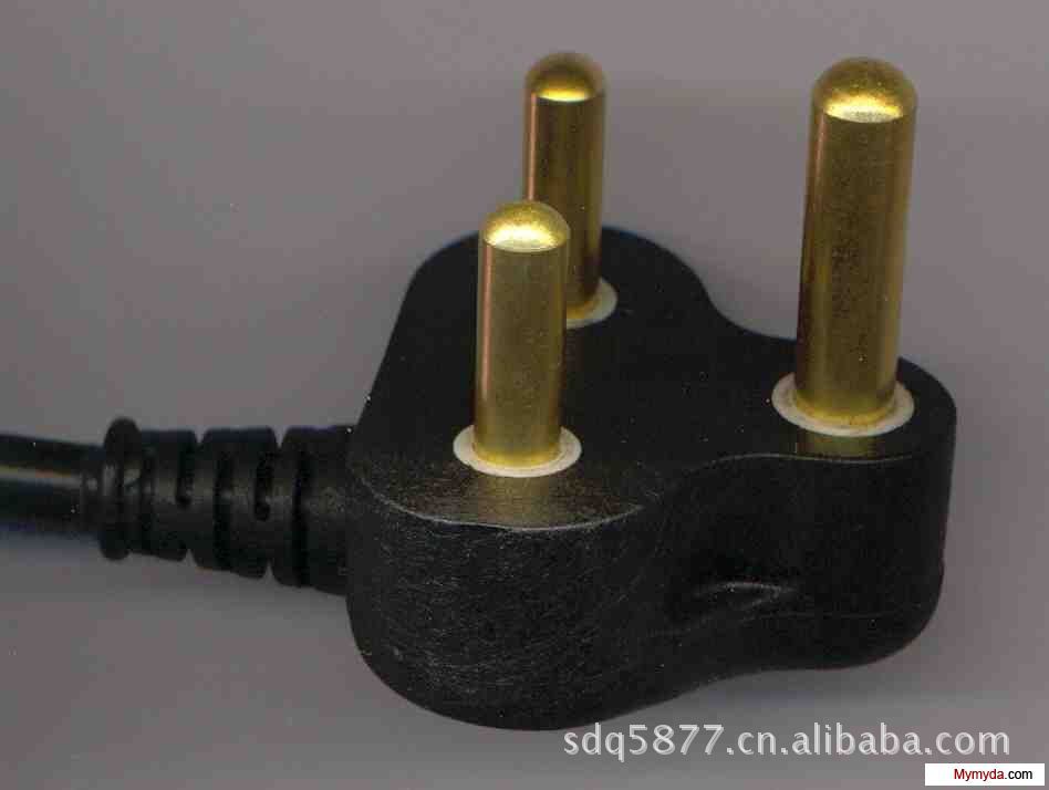 供应各类南非插头 三极电源插头 家用电器电脑插头