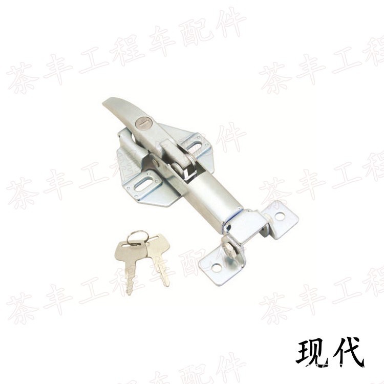 挖掘机配件 适用于现代机盖锁 R220 210引擎机罩锁 机头锁