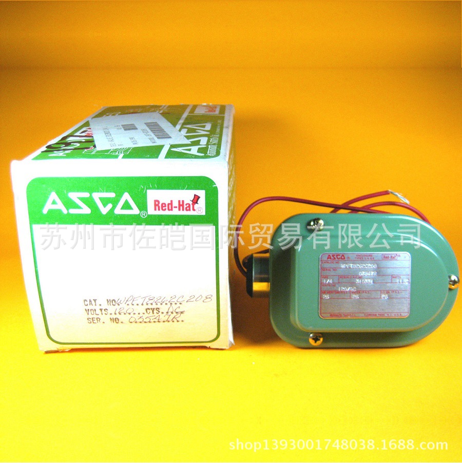 美国原装ASCO品牌WPFT8262C208型号Solenoid Valve电磁阀 CE认证