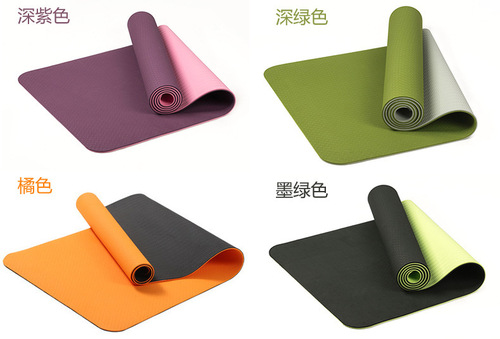 Posture line yoga mat fitness mat yoga mat function widened PU rich jump rope mat yoga mat rubber yoga mat