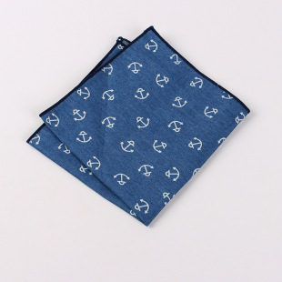 Suit pocket Towel fashion cotton jacquard printed square dress banquet accessories men's cotton handkerchief spot wholesale