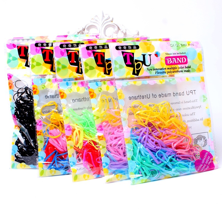 Children's disposable elastic hair rope