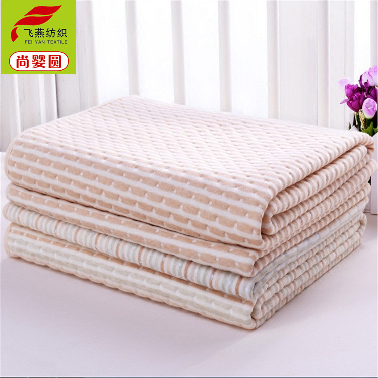 厂家新款婴儿彩棉隔尿垫面纯棉料防水tpu面料现货布料复合加工批