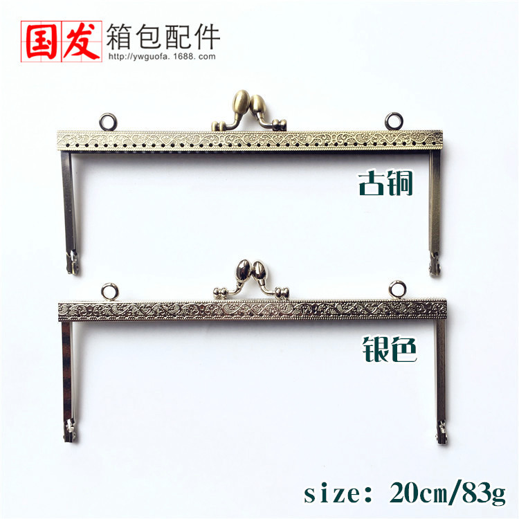 20CM cuadrado piezas de carro convexo cabeza de brotes de oro cabeza de oro accesorios de bolsa de oro al por mayor