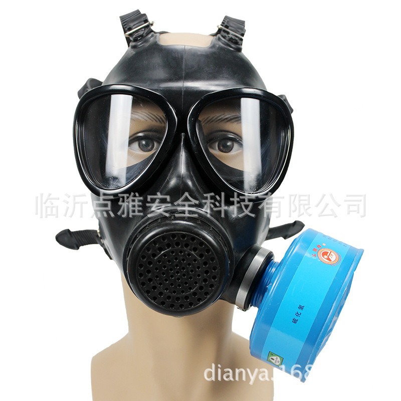 Máscara de gas ejército anti-fuego químico taladro Anti-Terrorismo máscara 87 tipo gran vista máscara química spray pintura anti-Formaldehído