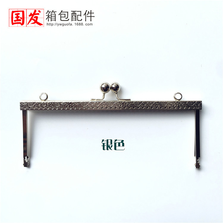 20Cm cuadrado flor convexa pie de barca golpea cabeza de oro, bronce, bolso de plata oro