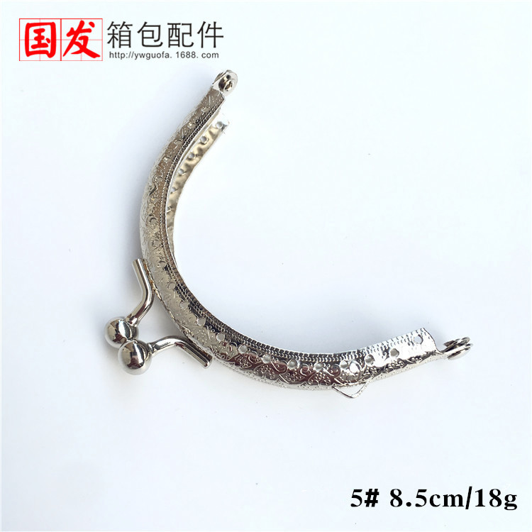 6.5 8.5 10.5 12.5CM semicircular orificio continuo oro base oro plateado relieve liso