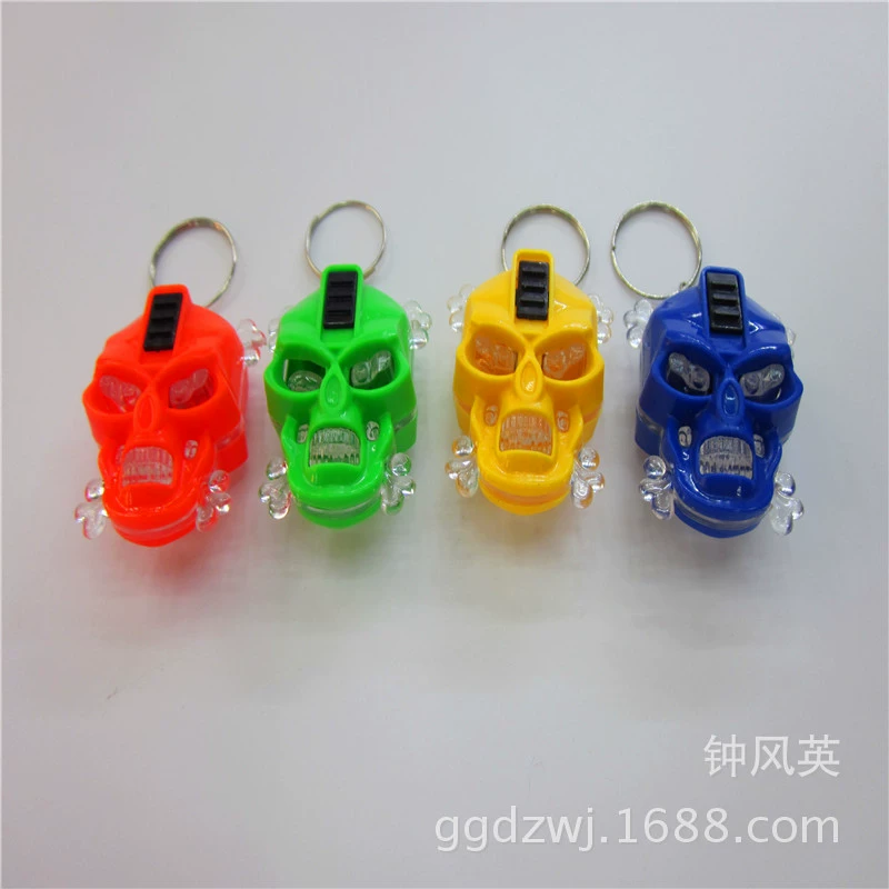 Брелок свет Ghost Head flash LED оптовые практичные подарки один юань магазин детских светящихся игрушек