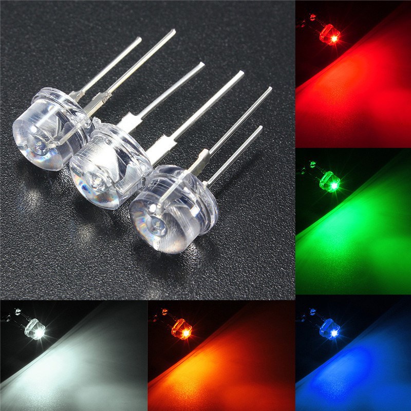 5mm草帽白灯 白发白暖白红黄蓝绿粉紫橙灯 F5直插LED发光二极管