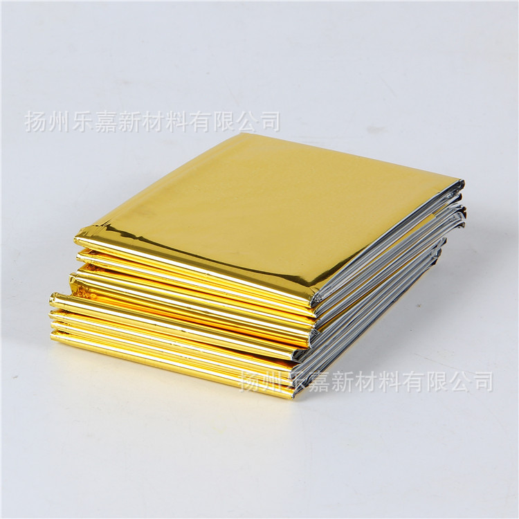 厂家供应户外多功能便携应急保温金银色急救毯