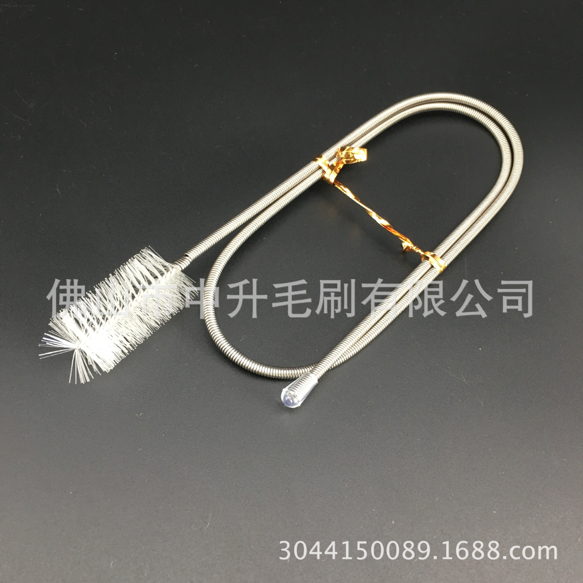 管道清洁弹簧刷鱼缸过滤器管道刷双头尼龙毛刷裱花嘴毛刷