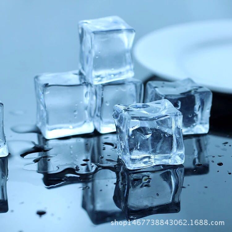 Fake ice square simulation ice acrylic crystal stone plastic transparent fake ice red wine shooting cheer props