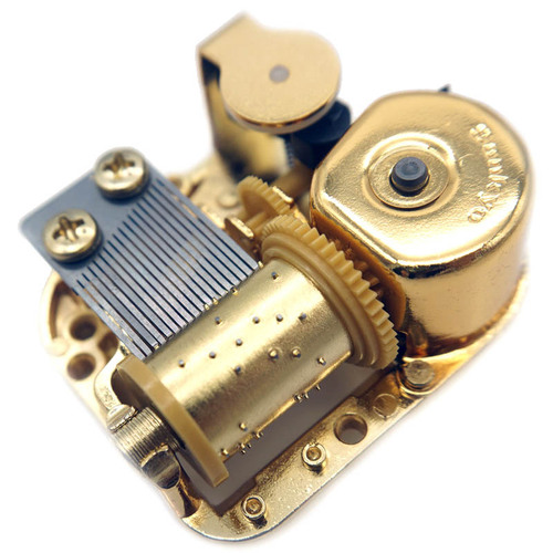 Japanese sankyo 18-tone gold-plated music box music box wind-up movement multi-song development and arrangement DIY