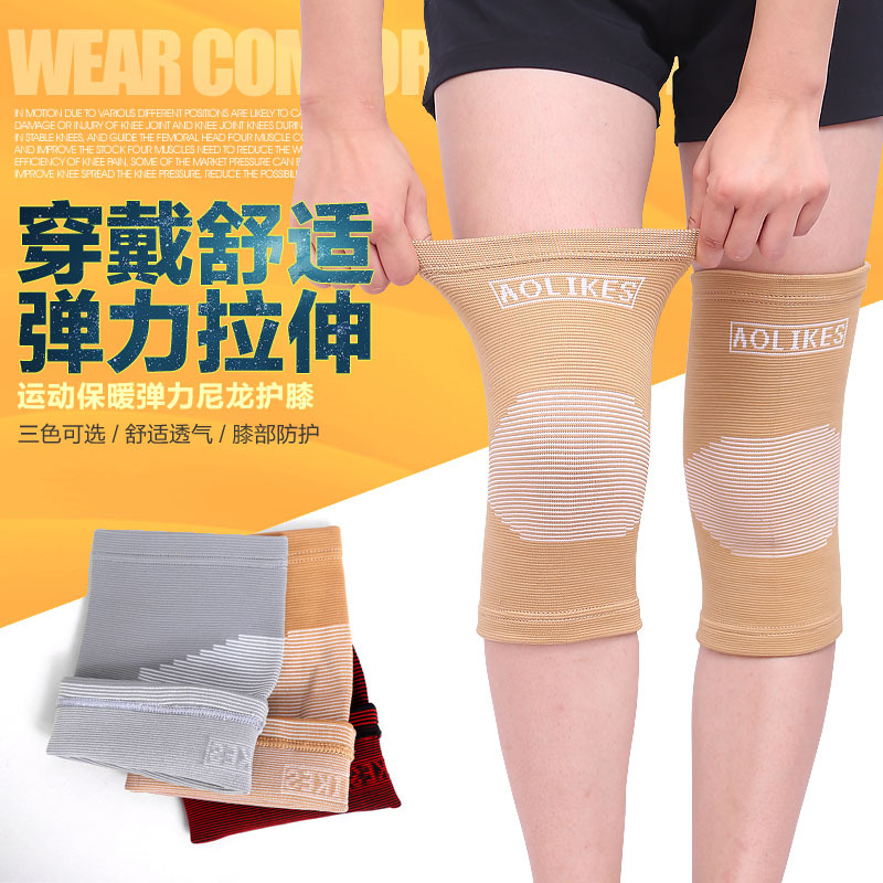 Fabricante en stock deportes ajuste cálido transpirable sudor-absorbente de cuatro lados elástico rótula deportes al aire libre equipo de protección al por mayor