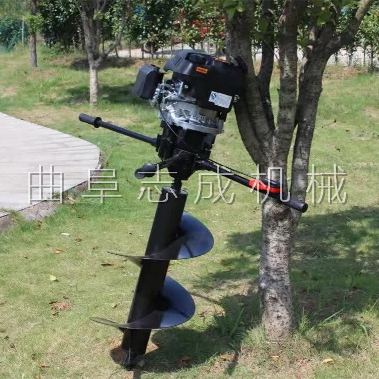 直销四冲程汽油挖坑机 山区电力工程打桩机 便携式地面打洞机志成