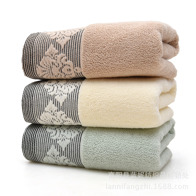 Gaoyang factory cotton European flower towel soft absorbent large face towel supermarket gift wholesale face towel household towel Gaoyang factory cotton European flower towel soft absorbent large face towel supermarket gift wholesale face towel household towel