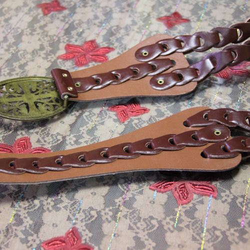  Fall Women's Retro Hand-woven Floral Metal Buckle Universal Belt PD_006