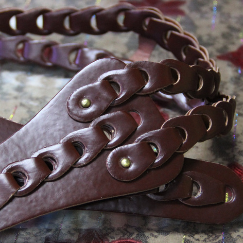  Fall Women's Retro Hand-woven Floral Metal Buckle Universal Belt PD_006