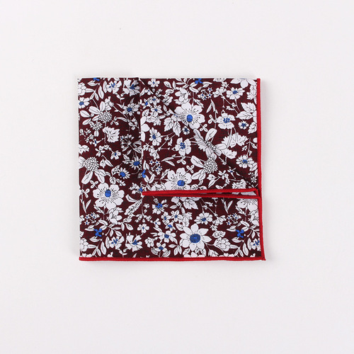 Wholesale men's casual pocket square square scarf for formal suit, thin edge tie and matching handkerchief manufacturer