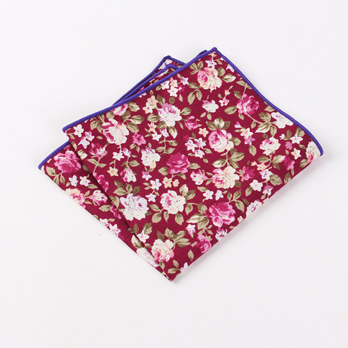 Wholesale men's casual pocket square square scarf for formal suit, thin edge tie and matching handkerchief manufacturer