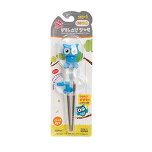 韩国猫头鹰半钢儿童学习筷学生训练筷