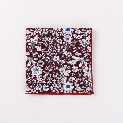 Wholesale men's casual pocket square square scarf for formal suit, thin edge tie and matching handkerchief manufacturer