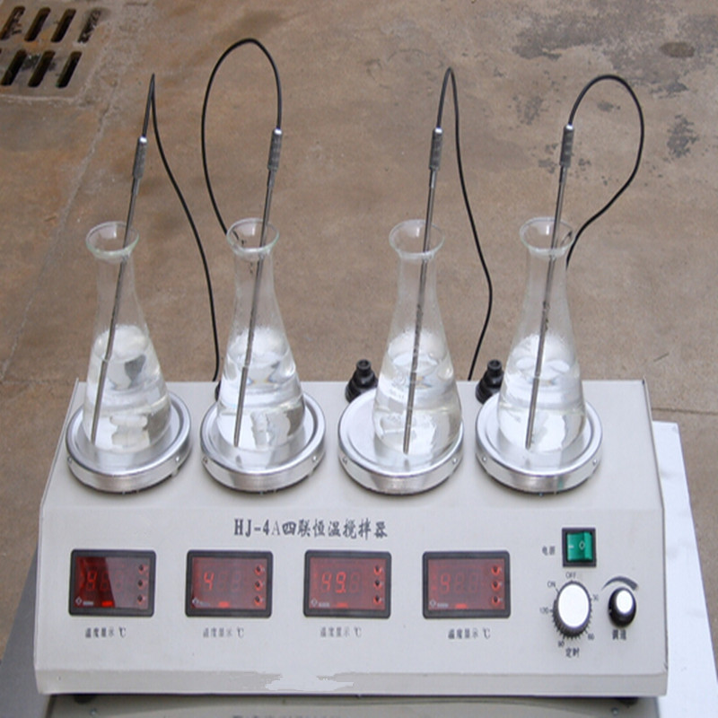 【搅拌器厂家】供应HJ-4 HJ-4A多头数显磁力搅拌器 实验用搅拌器
