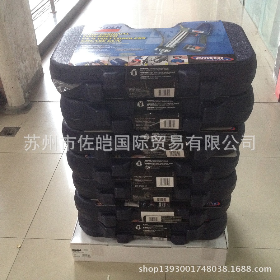 LINCOLN充电式黄油枪 品牌原装1442E型号加油枪  可提供报关单