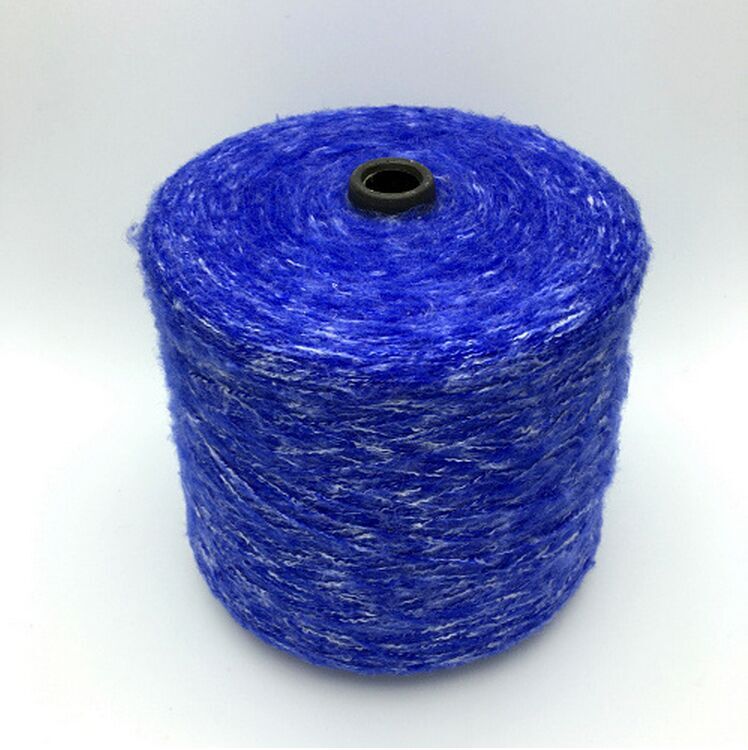 东盈 6支雪花纱 弹力雪花绒纱线 混纺花式纱 厂家直销 色纱现货