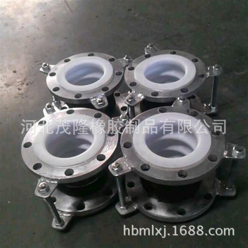 衬四氟金属软连接 衬四氟膨胀节 不锈钢波纹耐酸碱补偿器厂家供应