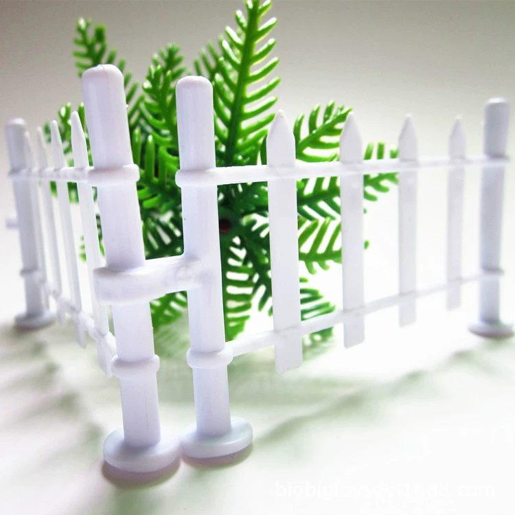 9 см моделирование с двойным крючком белые перила забора модель здания животного лоток для песка украшения аксессуары производитель