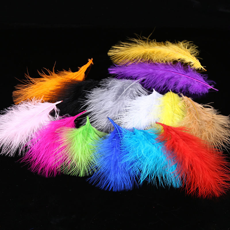 Cross -border spot Turkey Full Velvet Feather Color Color Macaron…